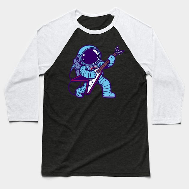 Space Rockin Baseball T-Shirt by DavesTees